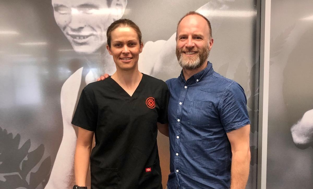 Dr Kimberley Wells with Dr Mark Fulcher at Axis Sports Medicine, New Zealand